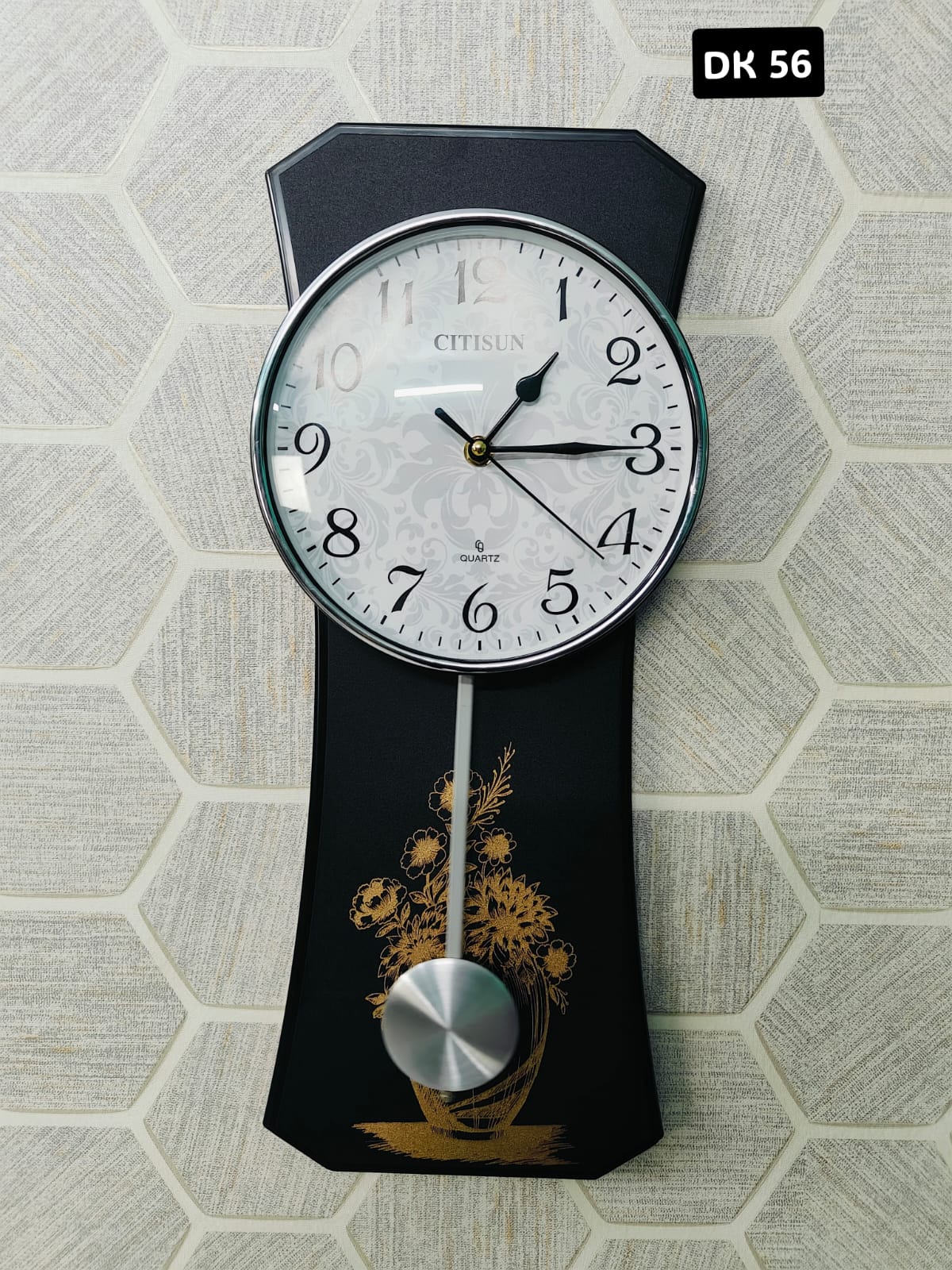 Black Mettro Desing CITISUN Pendulum ​Exclusive Wall Clock