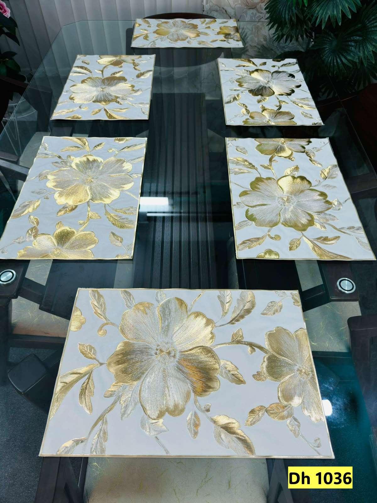 Square Premium New Flower Design Table Mats